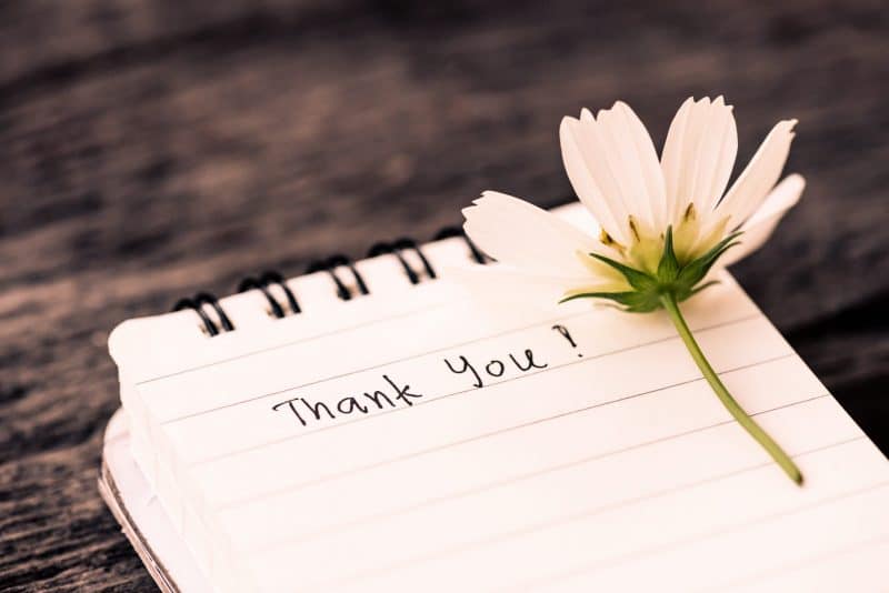 Message merci