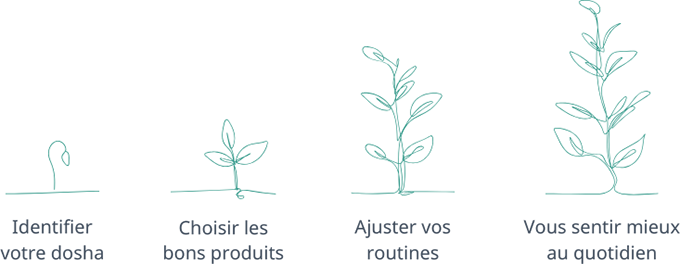 Bandeau de réassurance sur l'ayurveda et les produits Ayu'in