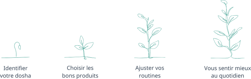 Bandeau de réassurance sur l'ayurveda et les produits Ayu'in