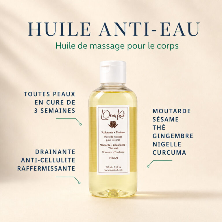 Huile Anti-Eau Drainante et Raffermissante