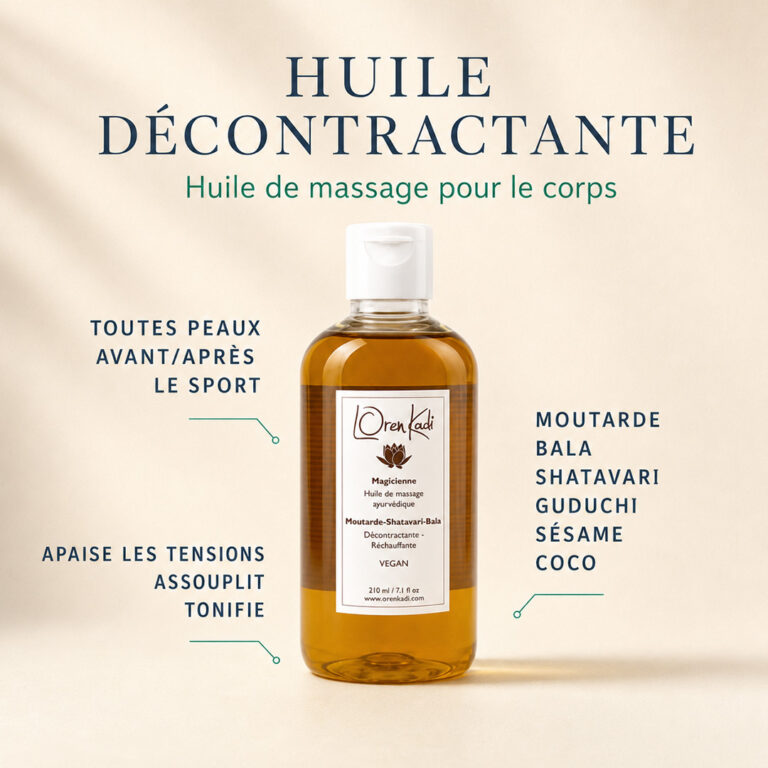 Huile Magicienne Massage Ayurvédique Décontractante Corps